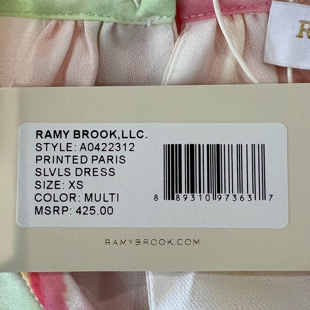 NWT Ramy Brook Paris Multicolor Halter Dress Size XS Retail $425 - Picture 8 of 12